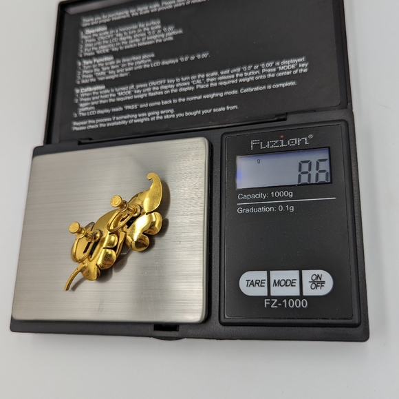 Amazing Vintage Gold Tone 925 Sterling Screw Back Emerald Green Glass Earrings - Picture 10 of 10